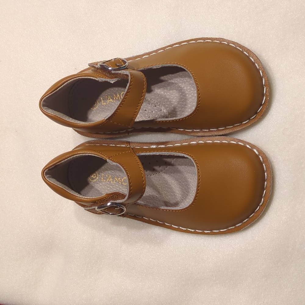 L'Amour Tan Kids Dress Shoes